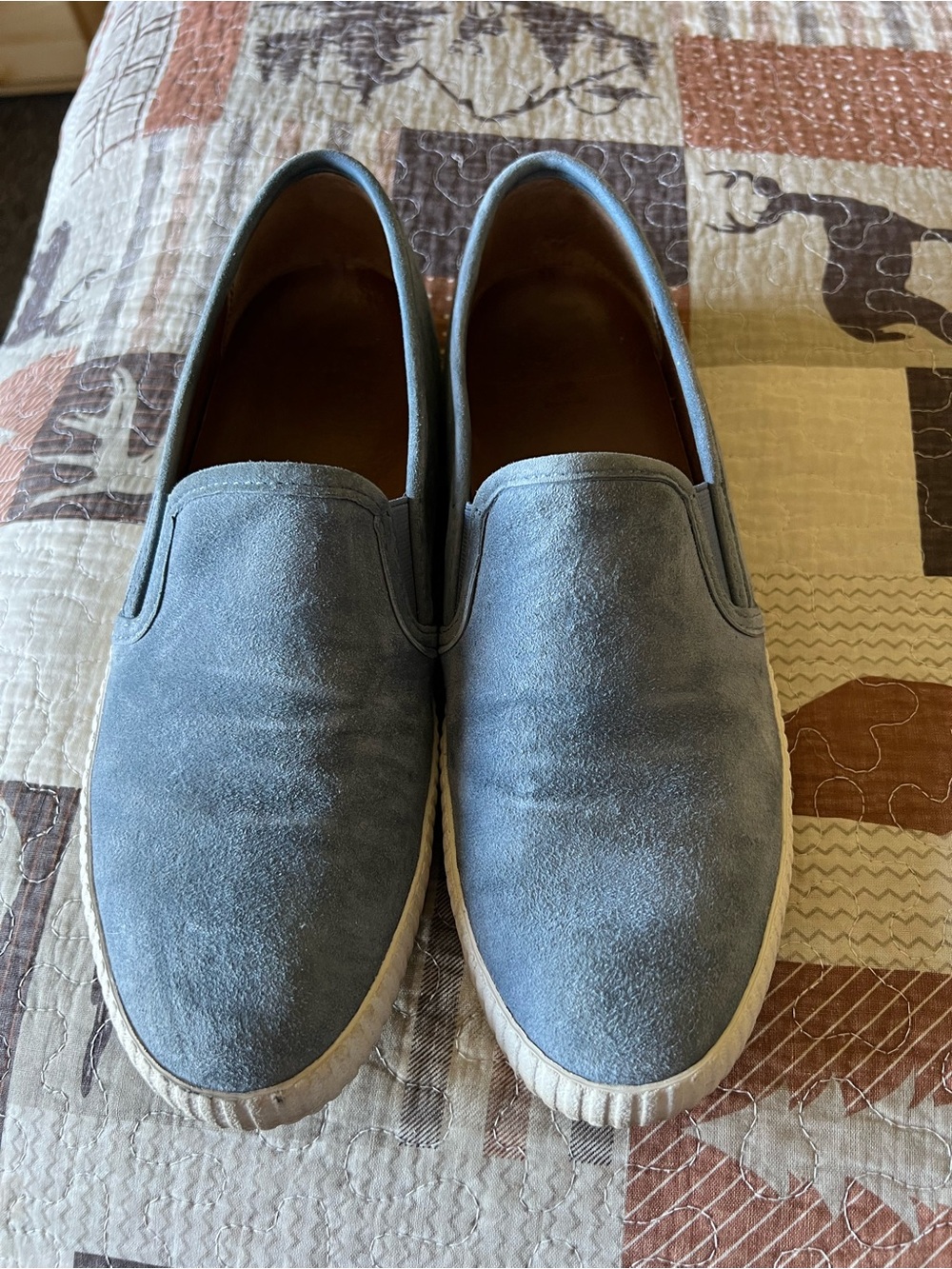 Frye Slip-On Suede Sneakers - Light Blue